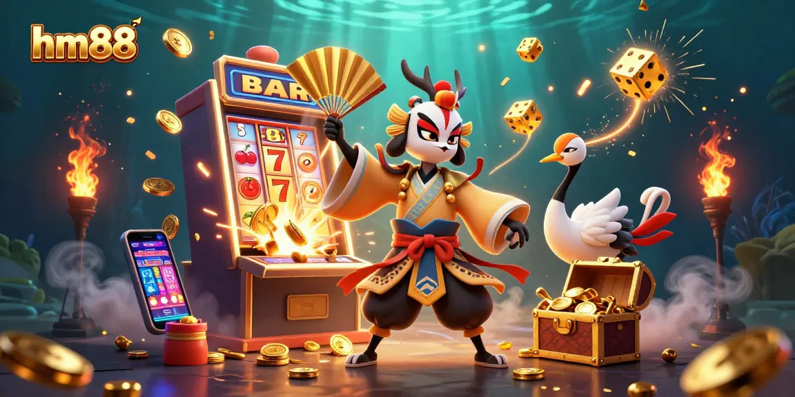 Join the excitement at hm88 with vivid casino characters and jackpot moments!
