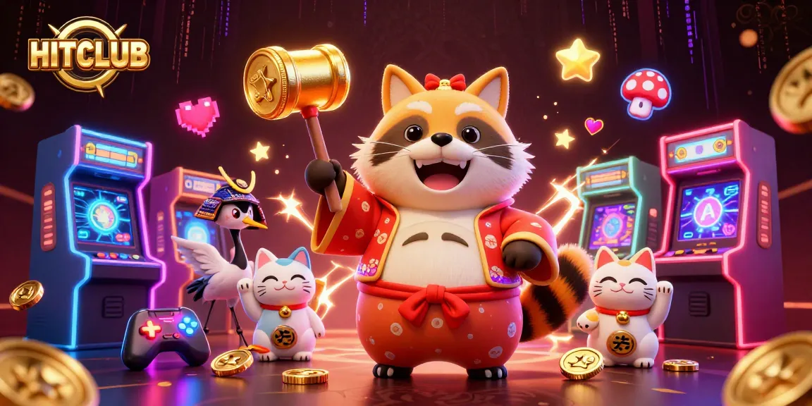 Play exciting games at HITCLUB with colorful characters and vibrant casino elements.