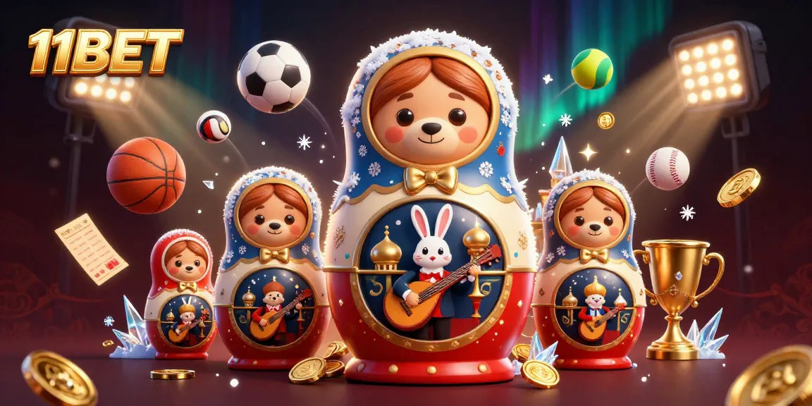 Join the excitement at 11BET with a vibrant casino scene featuring animated characters and gambling elements.