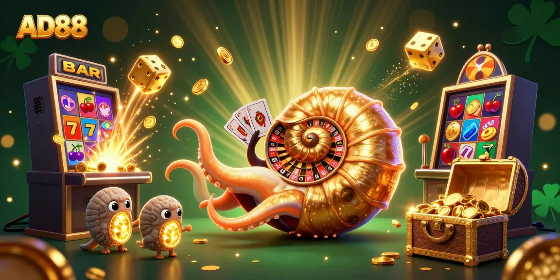 Experience thrilling gameplay at AD88 with our 3D nautilus roulette wheel and jackpot action.