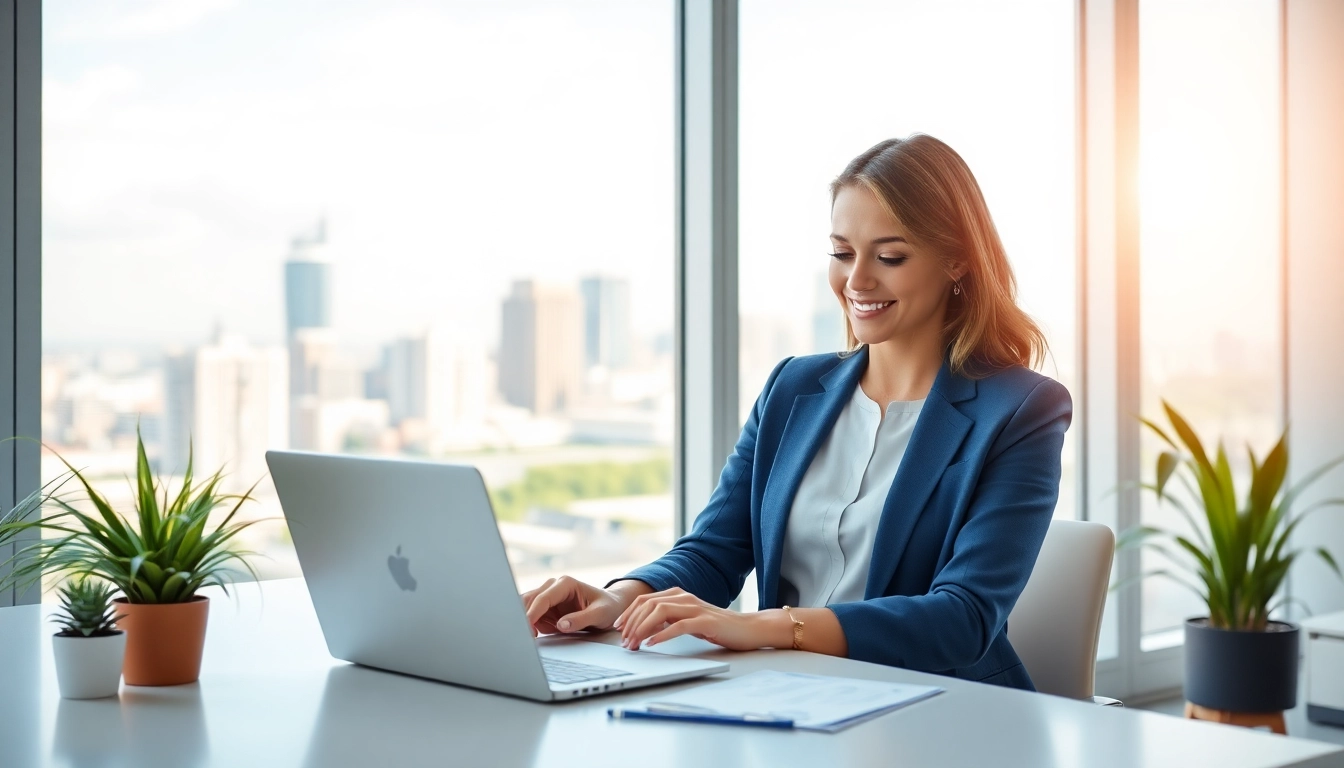 Complete your eta UK application form efficiently at a bright office desk.