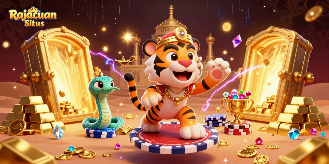 Rajacuan Situs menyajikan ilustrasi visual yang menakjubkan dengan karakter sultan dan elemen kasino yang memikat.