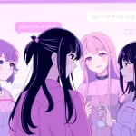 Engaging scene depicting characters in a hentai ai chat interface with vibrant colors.