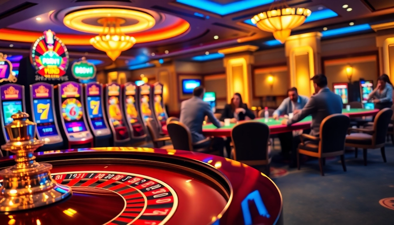 Players enjoying high-stakes games at the luxurious 888vi casino.