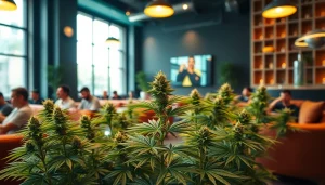 Experience community and relaxation in Cannabis Clubs Madrid with inviting decor and lush plants.