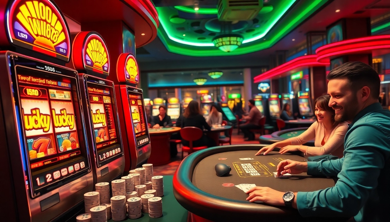 Experience the thrill of winning on the lucky88 slot machines in a vibrant casino atmosphere.