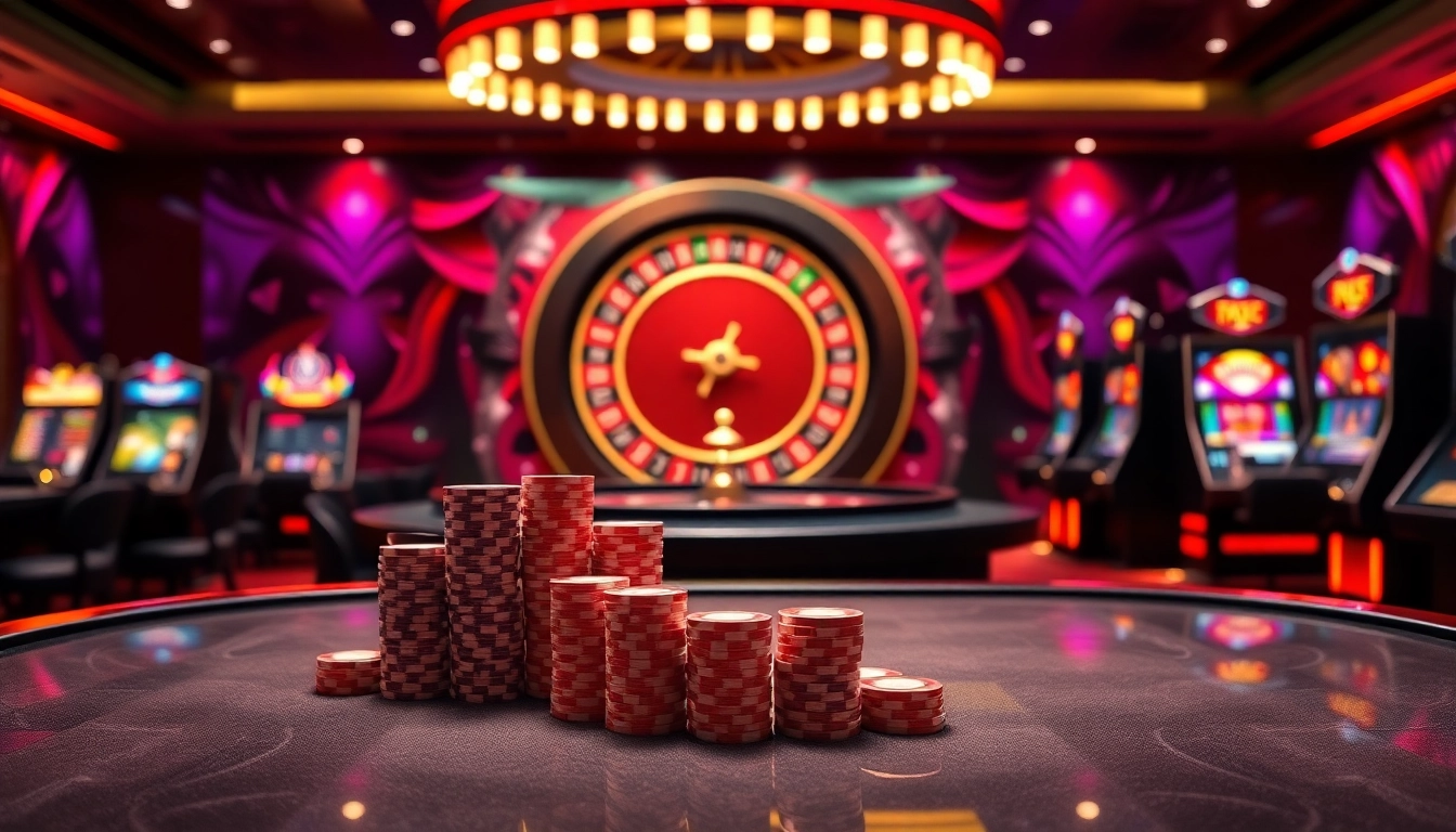 Exciting online gaming environment showcasing shbet with vibrant casino tables and dynamic slot machines.