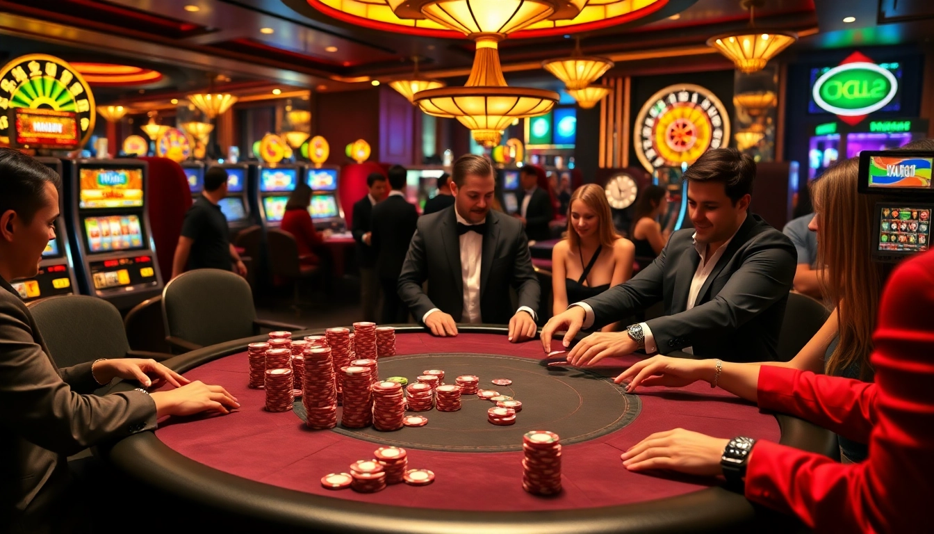 Experience the thrilling casino atmosphere at MAX88 with stunning poker gameplay and vibrant chips.