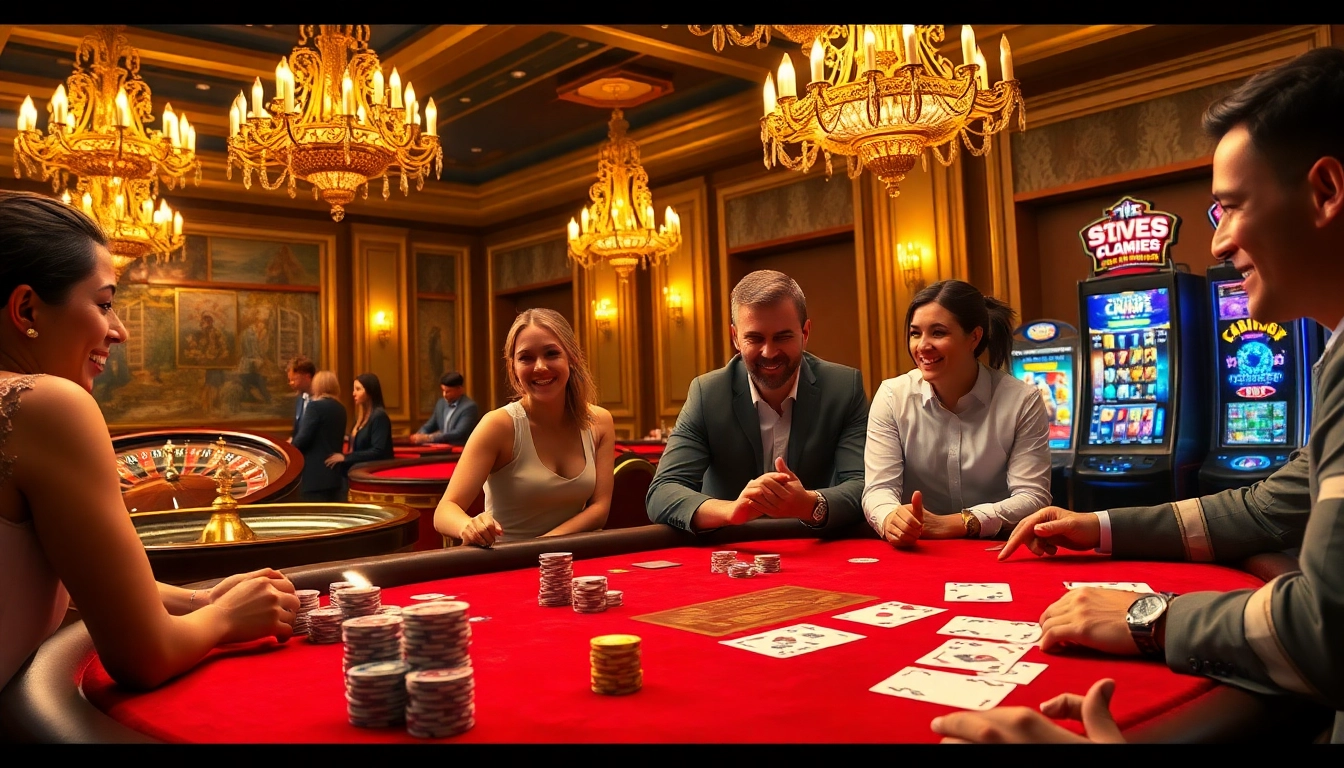 Exciting poker game at FIVE88 casino featuring luxurious setting and engaged players.