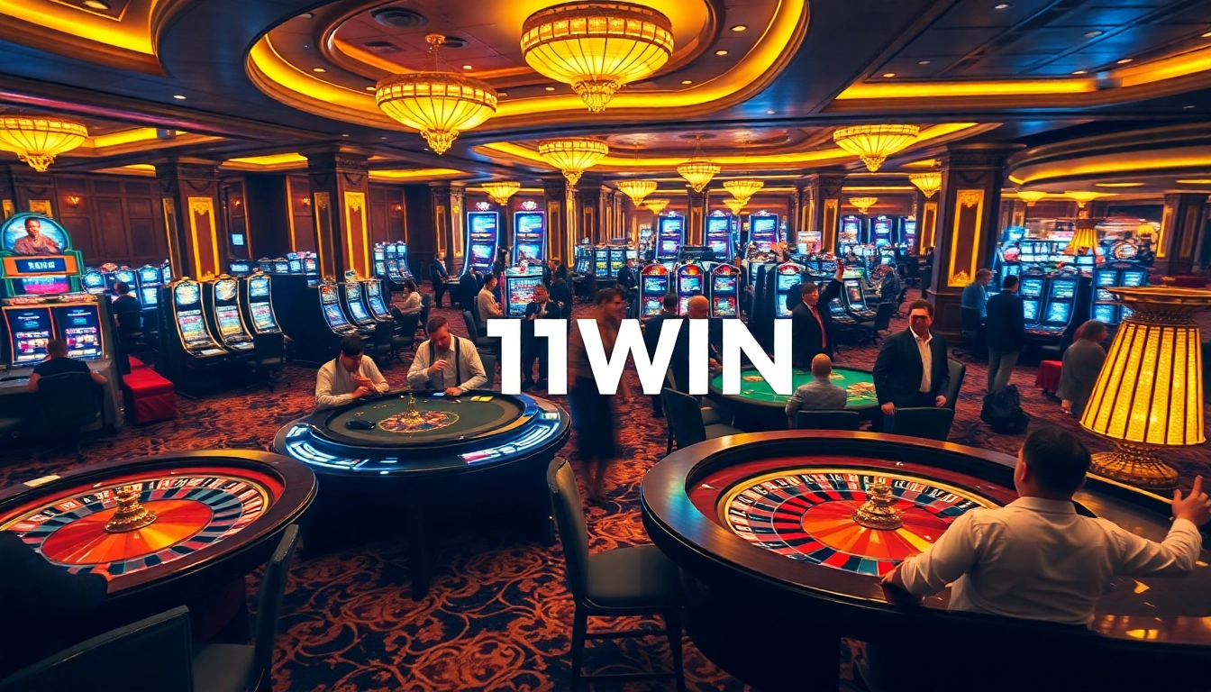 Players enjoying thrilling moments at 11WIN casino tables with exciting atmosphere