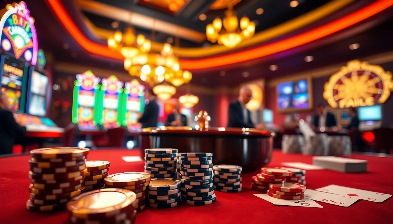 Experience the thrill of excitement at f168 with polished poker chips and vibrant slot machines.