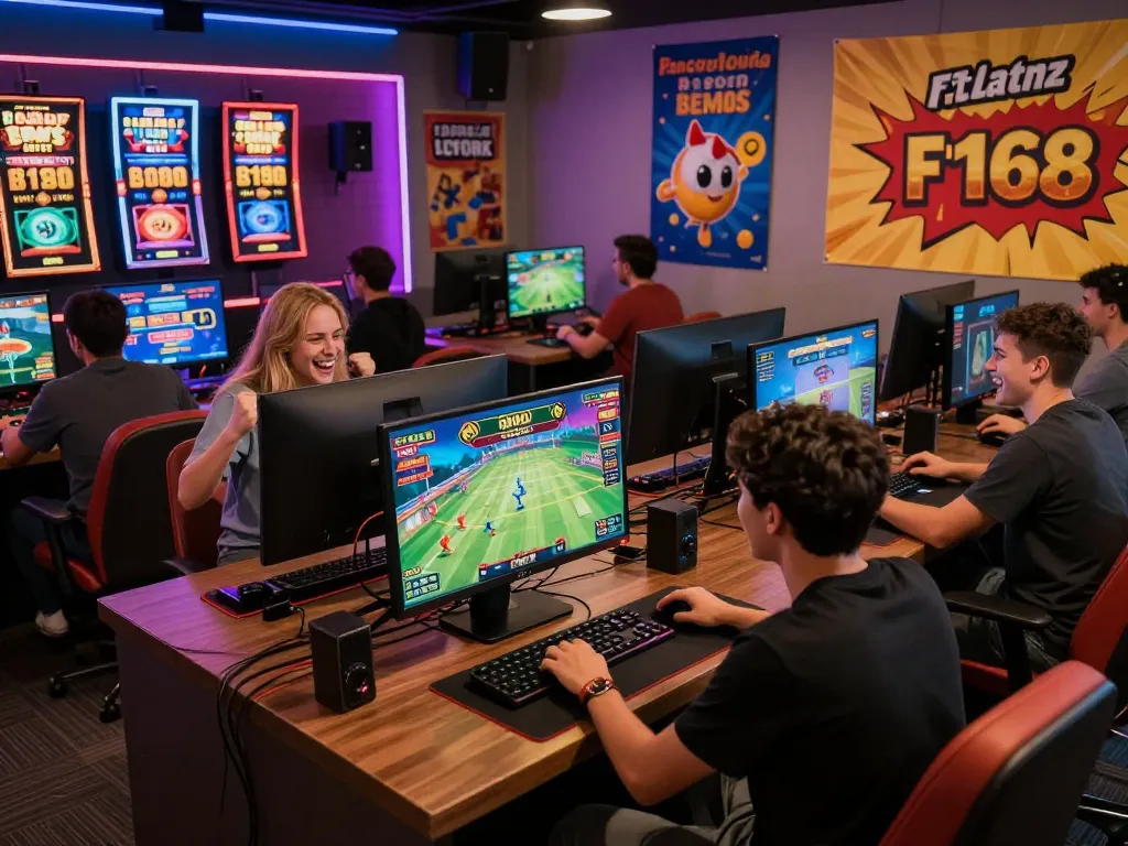 Engaging gaming scene on F168 platform, showcasing sports betting and casino excitement.