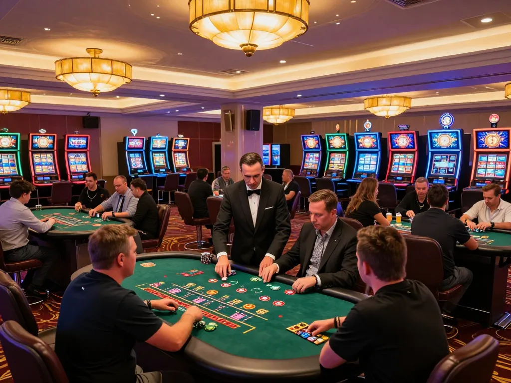Engaging gameplay at LC88 casino floor showcasing intense blackjack action
