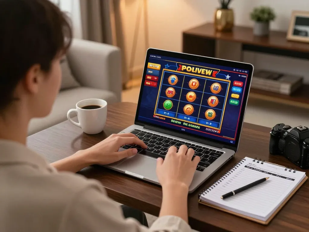 Engaging with cm88z online slots while tracking betting strategies in a cozy setup.