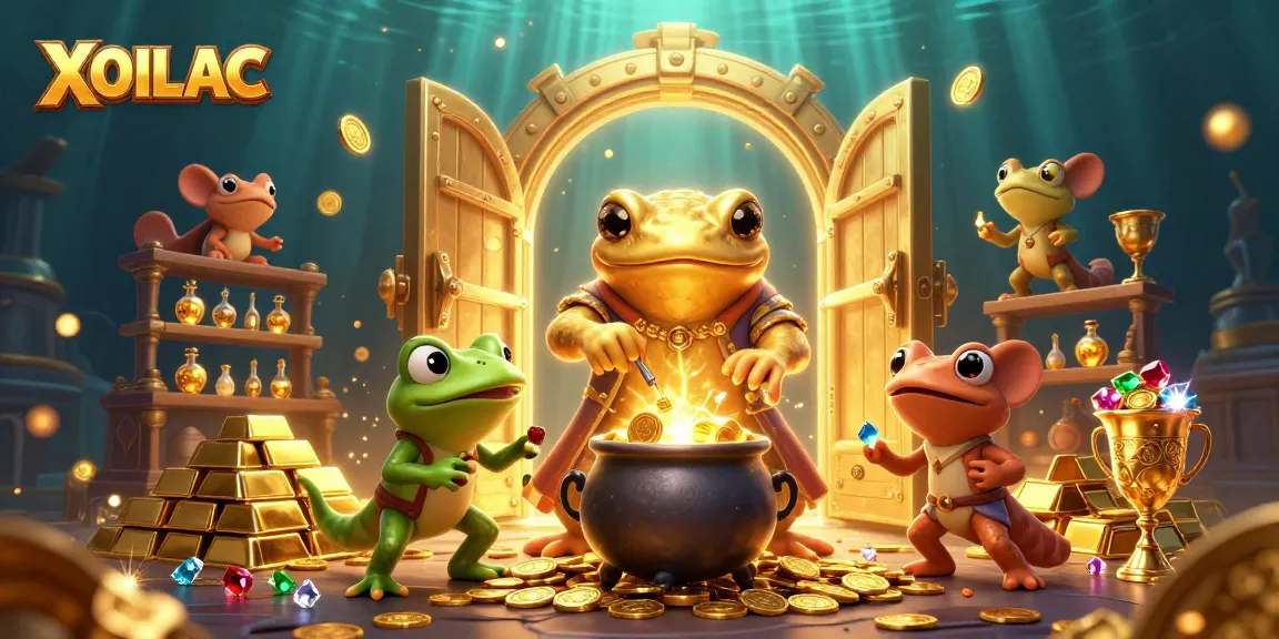 Watch XOILAC's golden alchemist transform base metals into winning riches in this detailed illustration.