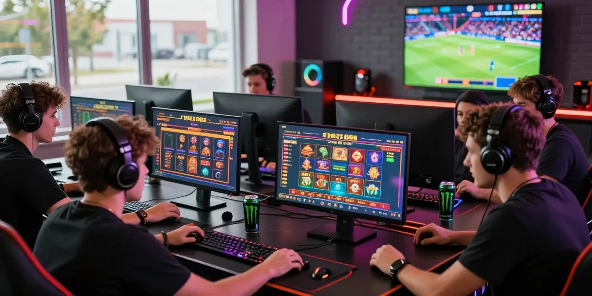 Friends enjoying an online gaming session at HM 88, highlighting vibrant casino games and social interaction in a modern setting.