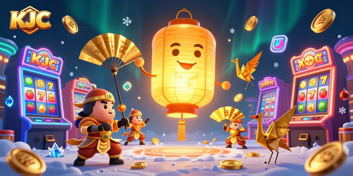 KJC: Experience the magical ambiance of a casino with vibrant game dynamics and golden visuals.