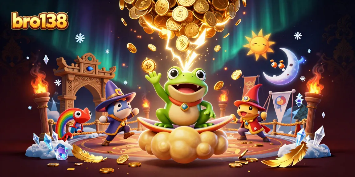 Play thrilling games at bro138 with luck riding golden clouds and lightning coin storms!