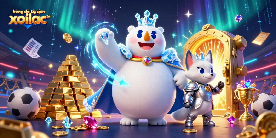 Bóng đá trực tuyến xoilac tv showcases an energetic sports betting scene with vibrant colors and exciting elements.