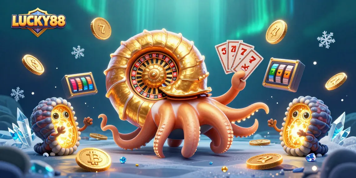 Engage in the dynamic slot experience of LUCKY88 with vibrant imagery showcasing virtual casino elements.