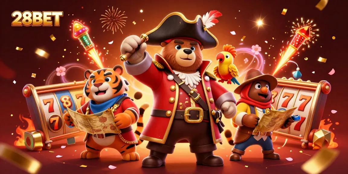Experience the excitement of 28BET with vibrant 3D characters and engaging slot elements in action
