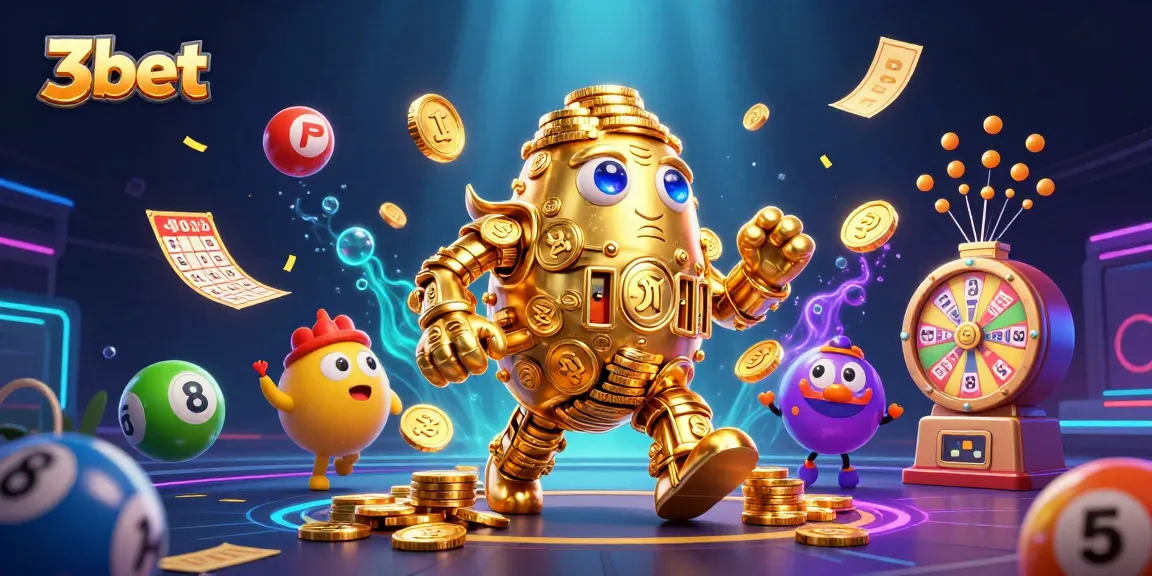 Engage with 3bet's vibrant gaming elements and golden golem as you spin for luck!