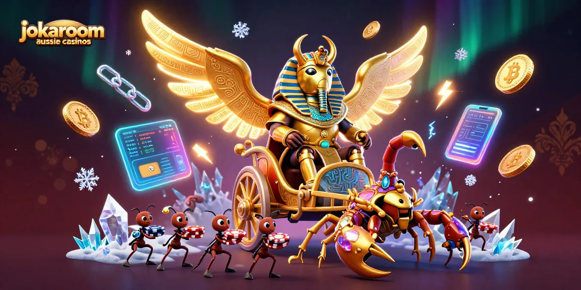 Engage in exhilarating gameplay with jokaroom aussie casinos featuring vibrant 3D casino-themed art elements.