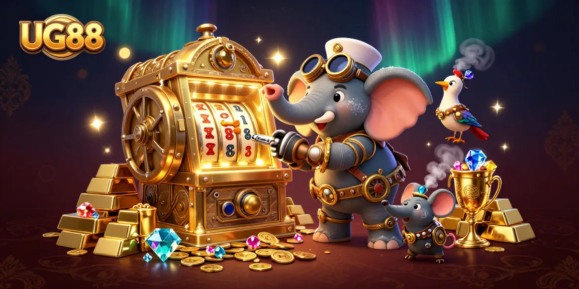 Engage in thrilling gaming adventures at UG88, featuring dynamic slot machines and steampunk characters.