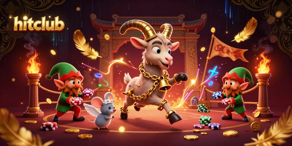 Experience the captivating action at hitclub with vibrant characters in a festive casino.