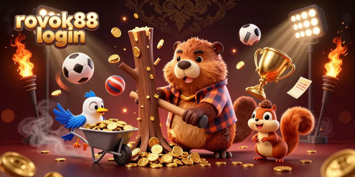 Experience the thrill of gaming with rokok88 login surrounded by vibrant casino elements.
