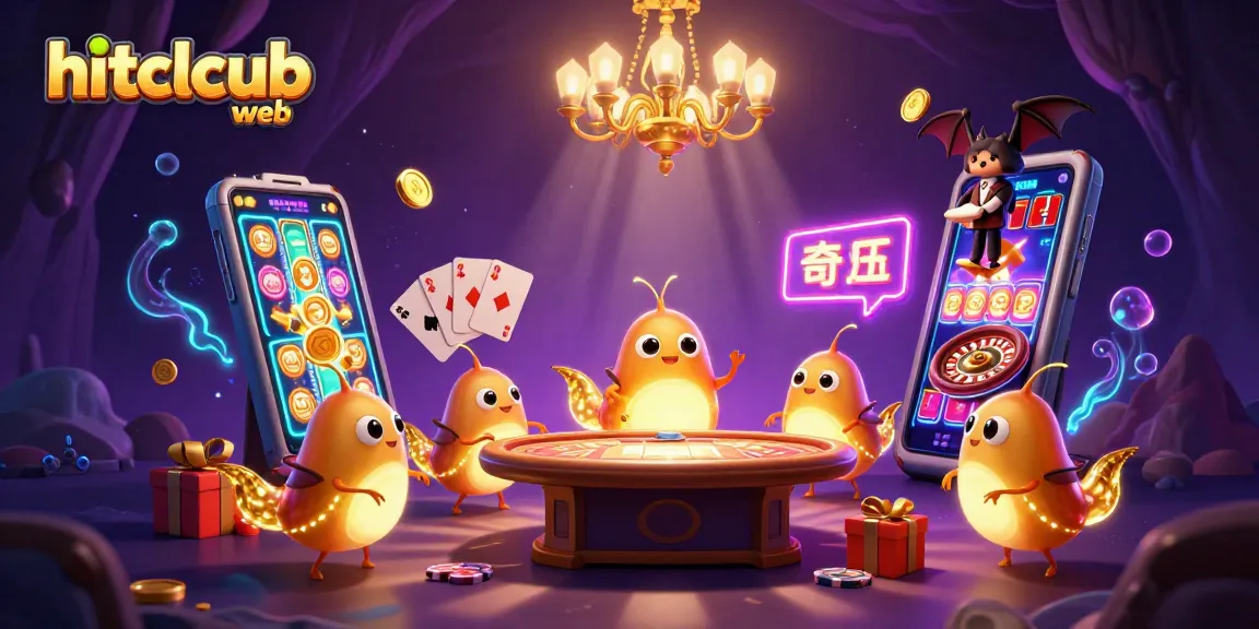 Play exciting games at hitclcub web with vibrant creatures lighting up a thrilling casino scene.