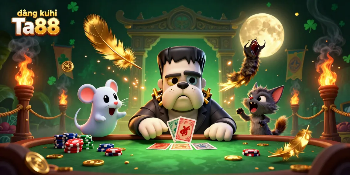 Engage in winning strategies at đăng ký Ta88 amidst animated casino fun with vibrant character elements and rich graphics.